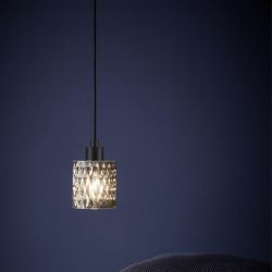 Kleine hanglamp smokeglas met E27 fitting nordlux hollywood
