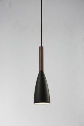 Nordlux Pure 10 hanglamp zwart hout modern
