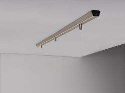 Plafondbalk metaal plafondbalk 3 lampen metaal 
