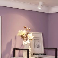Plafondspot wit 'Nuba' 15W LED Circulair Wit verstelbaar modern verstelbaar