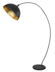 Staande lamp vloerlamp zwart goud 182cm E27 fitting modern