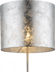 Staande lamp vloerlamp nikkel zilver modern