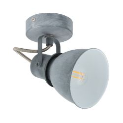 Wandlamp beton grijs industrieel E14 fitting