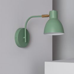 Wandlamp groen bureau design e27 fitting 