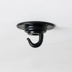 plafondhaak zwart lamp ophangen metaal 