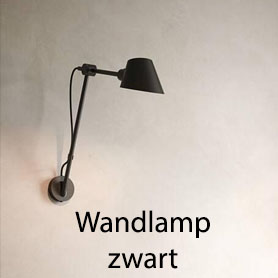 Wandlamp zwart 